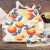 TOBGBE Orange Gifts Idea Tangerine Adjustable Apron With Pockets For