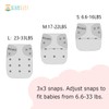 ALVABABY ALVABABY Cloth Diaper Adjustable Washable Reusable 6 Pack Cloth