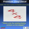 Reflective Concepts 4x4 Emblem Overlay Decal Sticker -Fits: 2019-2026 Ram,