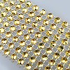 Rhinestone Napkin Rings, BetterJonny 100 Pieces Gold Napkin Holder Plastic