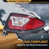 G-PLUS Right Tail Light Assembly Rear Lamp w/Bulbs,Fit For Chevy