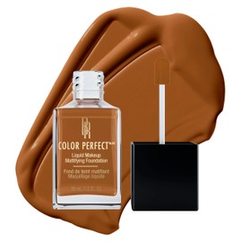 Black Radiance Color Perfect Liquid - Maquillaje de cobertura completa, caramelo, 1 onza