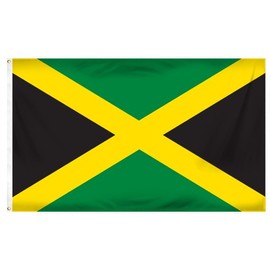 Online Stores Jamaica Printed Polyester Flag, 3 by 5-Feet