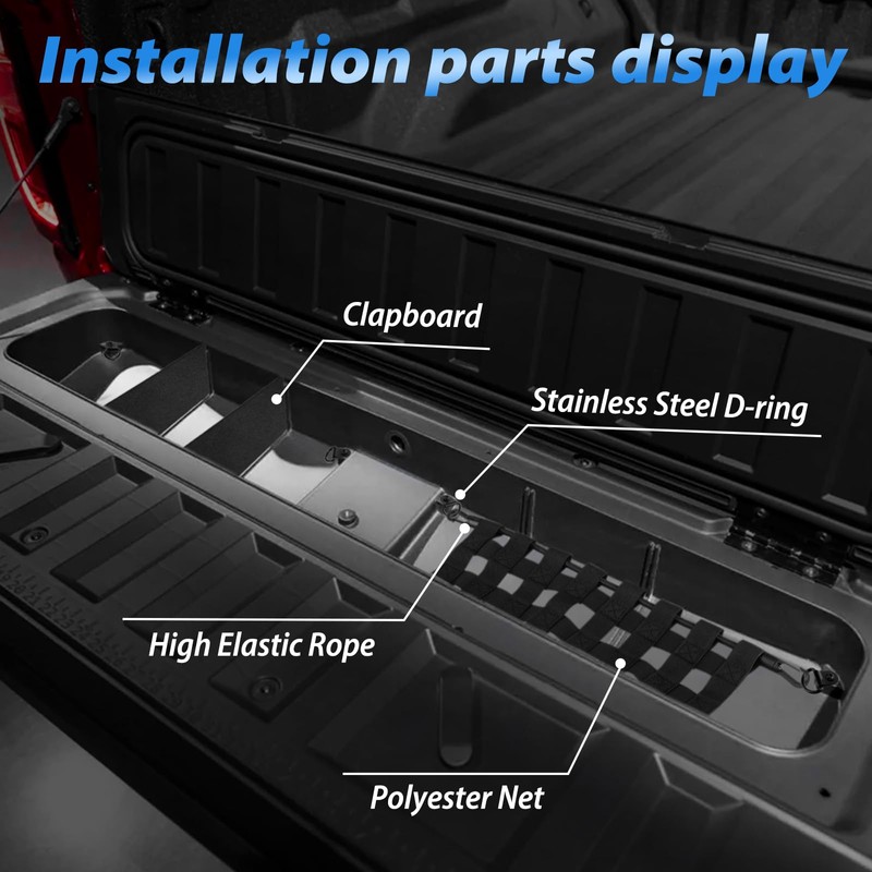 TECHPICCO Tailgate Organizer Compatible with Chevy Colorado/GMC Canyon 2026 2025