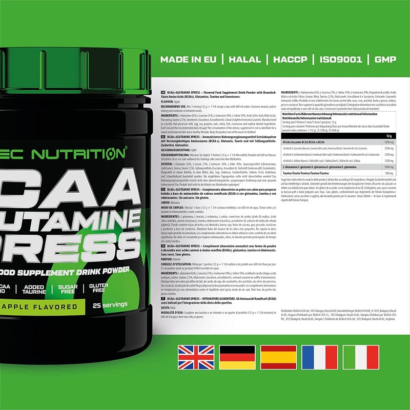 Scitec Nutrition, Amino BCAA + Glutamine Xpress 113958 300g 0.3
