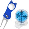 Yorm Golf Green Tilt Readable Level Marker & Green Fork
