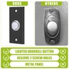 LED Lighted Doorbell Push Button, Round Doorbell Push Button Replacement