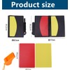 Soccer Referee Card Sets, 4Pcs Football Red and Yellow Cards,Soccer