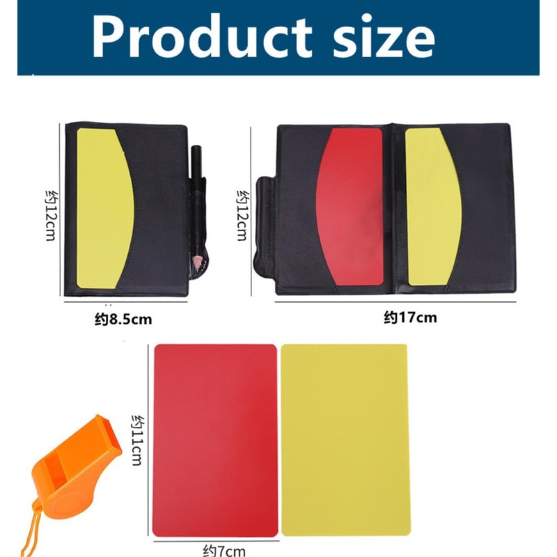 Soccer Referee Card Sets, 4Pcs Football Red and Yellow Cards,Soccer