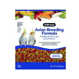 ZuPreem Food Breeding Fruit Tiel 2lbs, Multi-Color, one Size (77620)
