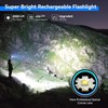 LETMY Rechargeable Flashlights High Lumens, 2 Pack 2000 Lumens Super