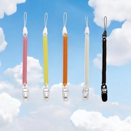 [Made in Japan] Super Coil Drop Prevention Cord, Coil Strap, Stretchable Key Chain, orange