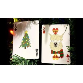 Alpaca Christmas Playing Cards by Mike Blandin