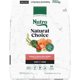 Nutro Natural Choice Adult Dry Dog Food, Salmon & Brown Rice Recipe, 28 lb. Bag