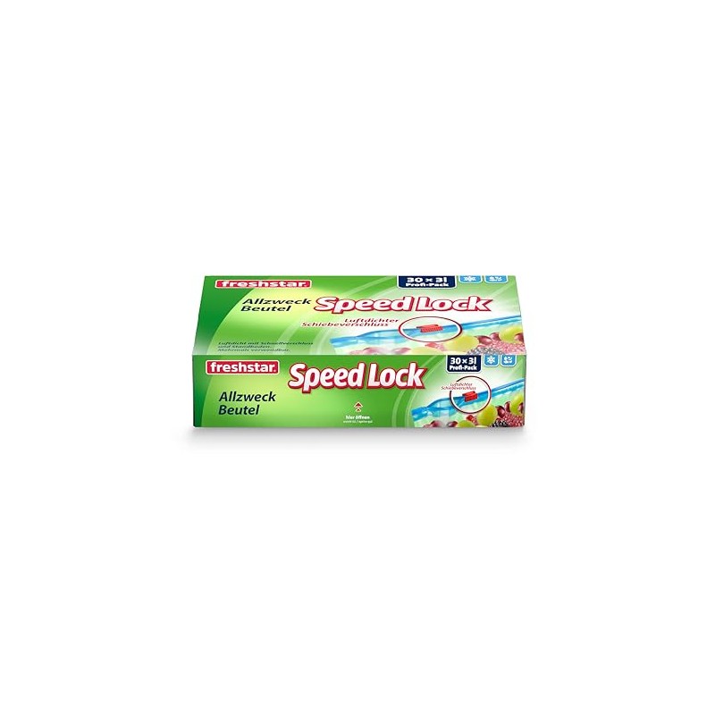 Freshstar Speed-Lock Freezer Bags 3.0 L Professional Pack of 30