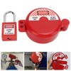 Lockout Tagout Valve Lock with Safety Padlock Heatproof Impact Resistant
