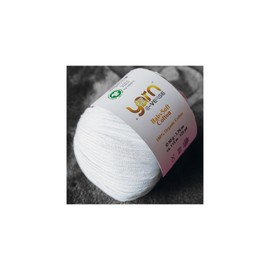 Babysoft Cotton Yarn, Yarn E-verse, 100% Organic Cotton, Soft & Hypoallergenic, Ideal for Baby Knitting, Crocheting, Amigurumi & DIY Projects, Organic Textile Certified, 50g (1, 115 White)