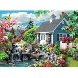 Bits and Pieces – 1500 Piece Jigsaw Puzzle for Adults – Dream Landscape - Spring Scene Jigsaw Puzzle by Artist Alan Giana, Completed Puzzle Size: 24" x 33"