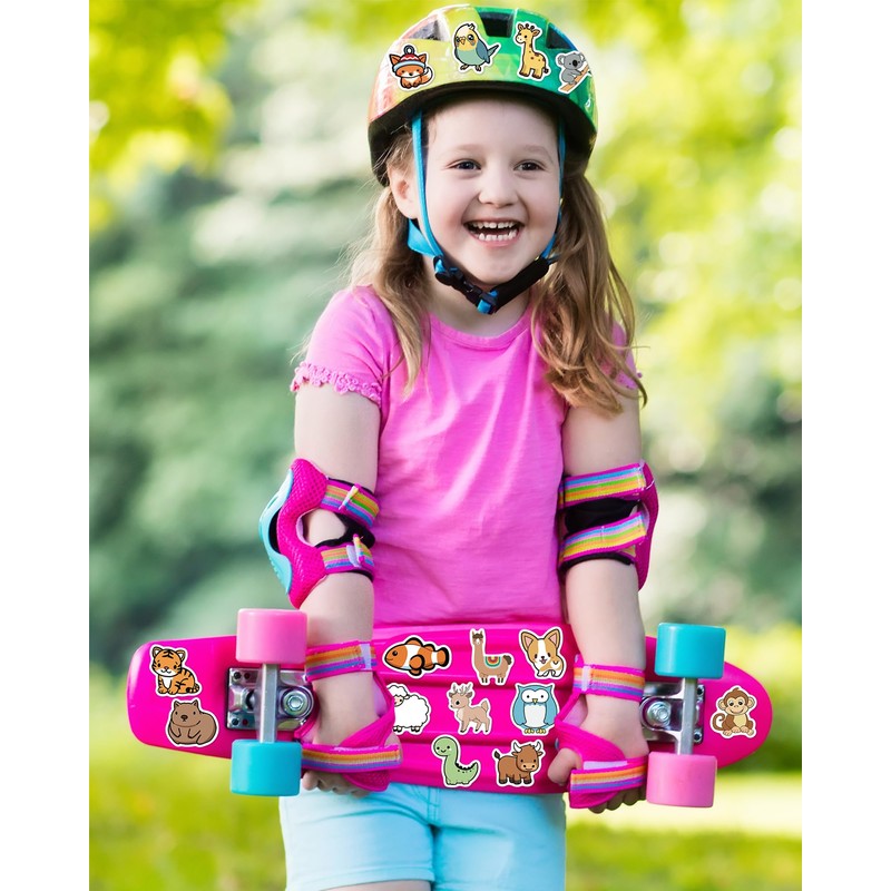 100 Pcs Animal Stickers for Kids, Cute Water Bottle Stickers