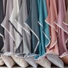 SE SOFTEXLY Cotton Muslin Blankets 4-Layer Linen Texture Blankets for