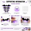LED 3D Halloween Bat Wall Decorations – Light-Up Bendable Flying