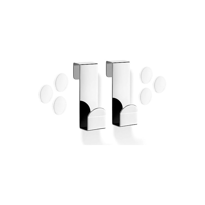 ZACK 40262 "MITOR" Haken für Glasduschwand, Set/2, Edelstahl hochglänzend, 7,5