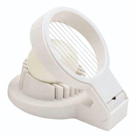 KitchenCraft Egg Slicer, Multifunctional Egg Cutter, Plastic with Stainless Steel Wire, 12 x 9 x 4 cm, White