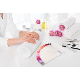 JND Professional 50pcs Nail Colour Display Swatch Sticks, Pop Sticks, Nail Art Palette Tip Display (Ring, Natural)