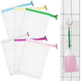 Sliverdew 6 PCS Soap Bags Pink, Yellow, Blue, Rose Red, Green, White