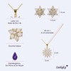 LuckyLy Set de Joyería para Mujer de Oro 14k con