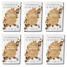 Purely Sprouted Sweet & Salty, Non-GMO Superfood for Healthy, Certified, Gluten-Free Snacking (4 oz, 6 pack)