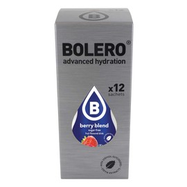 Bolero- Sugar Free Drink Mix Packets Berry Blend Fruit Flavors | Powdered Flavored Water Packets | 12 Large Sachet On The Go Packets
