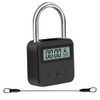 Metal Timer Lock, LCD Display Multi-Function Electronic Time, 99 Hours