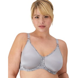 Wonderbra Womens Side Shaping Seamless Underwire Bra, Silver Sconce, 40DD US