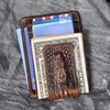 Le'aokuu W1015 Men's Genuine Leather Wallet Dollar Clip Money Clip