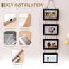 4x6 Wall Hanging Collage Picture Frame with 4 Openings, Black