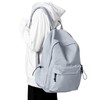 Mochila impermeable para portátil, mochila de trabajo, ligera, pequeña mochila