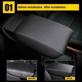 AOMSAZTO Armrest Covers for 2017-2022 CRV Black