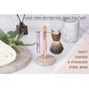 GMYIAK Razor Holder With Brush Stand, With Hand-Polished Marble Base