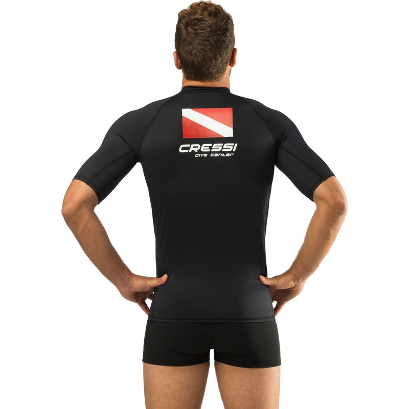 Cressi Men's Man Black Dive Center Men s Rash Guard