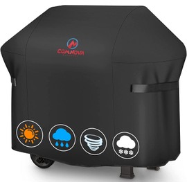 Comnova BBQ Cover 48 Inch - 600D Grill Covers for Weber Spirit 200 Series Gas Grill Heavy Duty & Waterproof, Universal Barbecue Cover for Weber, Char-Broil, Monument, Brinkmann, Dyna-glo and Nexgrill