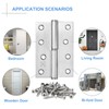6 Pack Lift Off Door Hinges 4", Heavy Duty Stainless