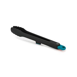 Joseph Joseph Duo Lockable Tongs Hygienic with Integrated Tool Rest & Non-Slip Feet, Suitable for Non-Stick Cookware, Heat-Resistant, BPA Free