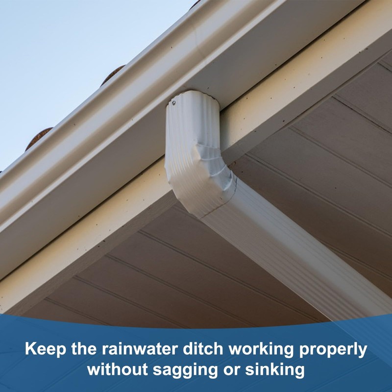 YOUDMEARUD 5" 12 Pack Gutter Hangers with Pre-Inserted Resistant Screw,