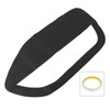 X AUTOHAUX Pair Black Microfiber Leather Door Panel Insert Cards