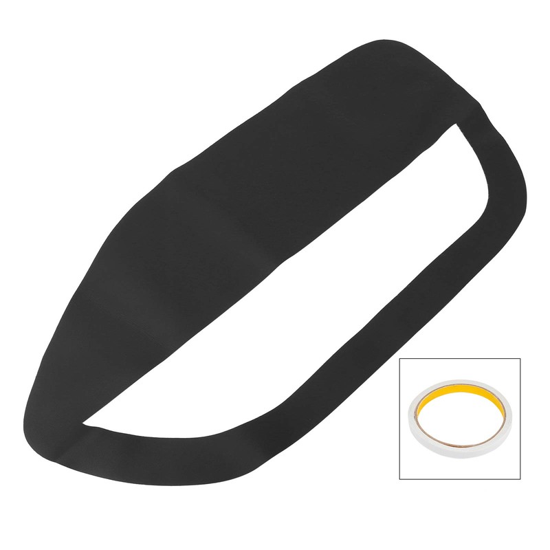 X AUTOHAUX Pair Black Microfiber Leather Door Panel Insert Cards