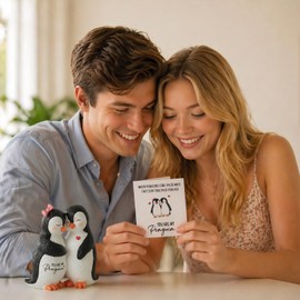 Penguin Gifts for Couple, Romantic Anniversary Wedding Gifts for Men Women