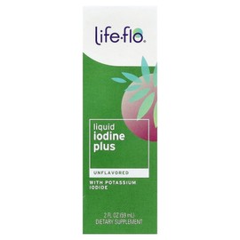 Lifeflo Liquid Iodine Plus Contains Potassium Iodide, Tasteless 59ml, 3 Pieces / 라이프플로 액상 요오드 플러스 요오드화 칼륨 함유 무맛 59ml, 3개