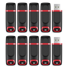 16GB USB 3.0 Flash Drive, JUANWE 10 Pack 16GB USB Stick USB 3.0 Flash Drive Memory Stick Hight Speed Thumb Drive 16gb Jump Drive Pen Drive with LED Indicator for PC Laptop Backup Storage Data (16G)