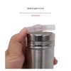 Stainless Steel Powder Sifter with Lid, Coffee Sugar Flour Jar